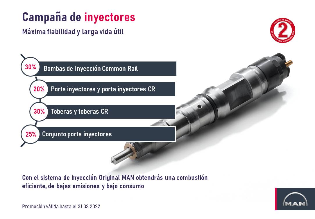 cambia tus inyectores en comesa taller MAN en valencia