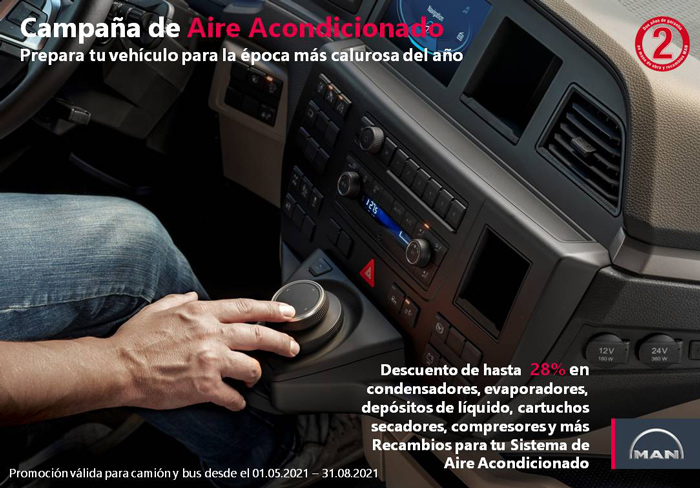 Aire acondicionado - Taller servicio oficial MAN en Puerto de Sagunto Valencia