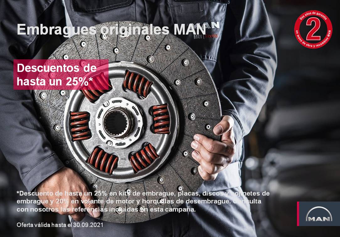 Embragues originales MAN en tu taller MAN de Valencia Comesa
