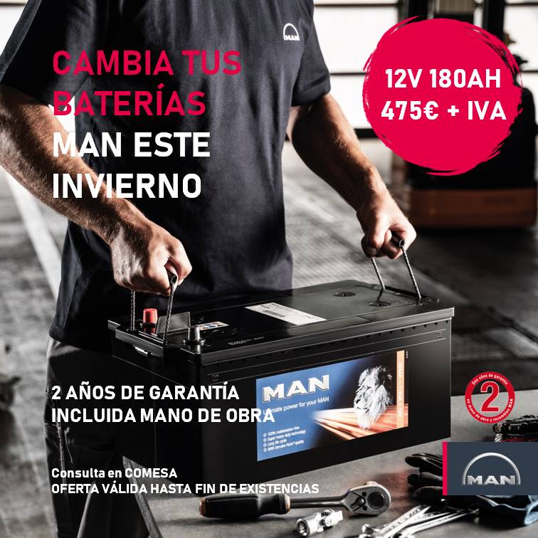 cambiar baterías MAN en comesa MAN Valencia