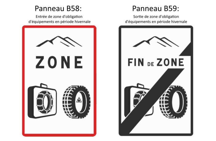 paneles obligatoriedad equipamiento invierno Francia