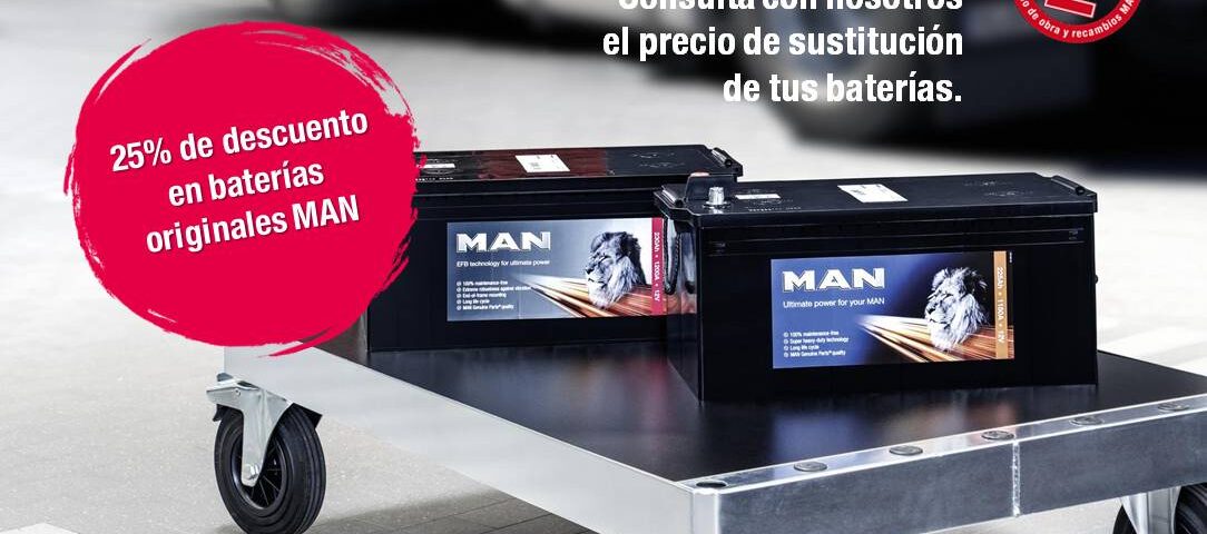 Baterías originales MAN en Comesa Valencia