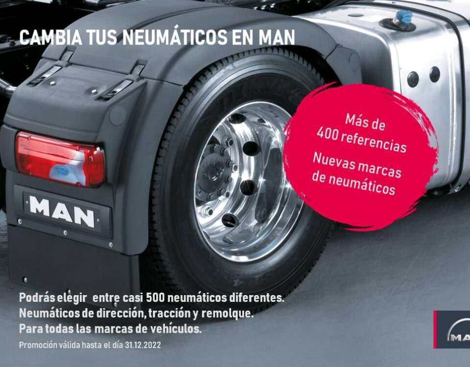 Sustitución neumáticos en tu taller servicio oficial MAN comesa en Puerto de Sagunto Valencia